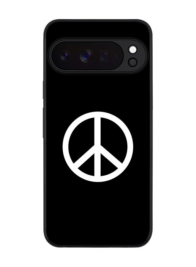 For Google Pixel 10 Pro Case,Slim fit Camera Protection, Shockproof Thin Phone cover  - Peace Sign